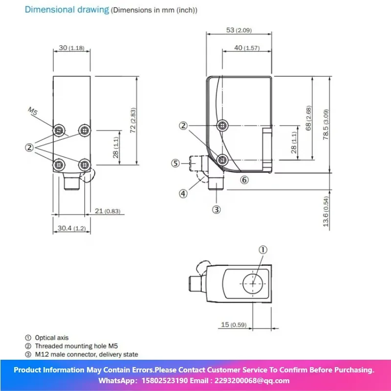 SICK KTX-WN91142252ZZZZ 1219737 CONTRAST SENSORS KTX 30 Mm X 53 Mm X 78.5 Mm Short Device Side
SICK KTX-WN91142252ZZZZ 1219737 CONTRAST SENSORS KTX 30 Mm X 53 Mm X 78.5 Mm Short Device Side