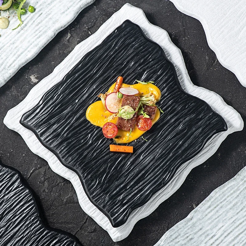 Japanese-style Square Sushi Sashimi Plate Roast Steak Plate Irregular Flat Plate Home Dinner Cooking Bowl Tableware Tableware
Japanese-style Square Sushi Sashimi Plate Roast Steak Plate Irregular Flat Plate Home Dinner Cooking Bowl Tableware Tableware
