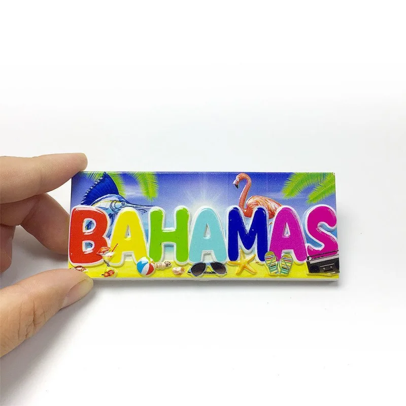 3D Resin Bahamas Souvenir Refrigerator Magnet - Colorful BAHAMAS Letter & Beach Elements Aimants Frigo Decoración Hogar
3D Resin Bahamas Souvenir Refrigerator Magnet - Colorful BAHAMAS Letter & Beach Elements Aimants Frigo Decoración Hogar