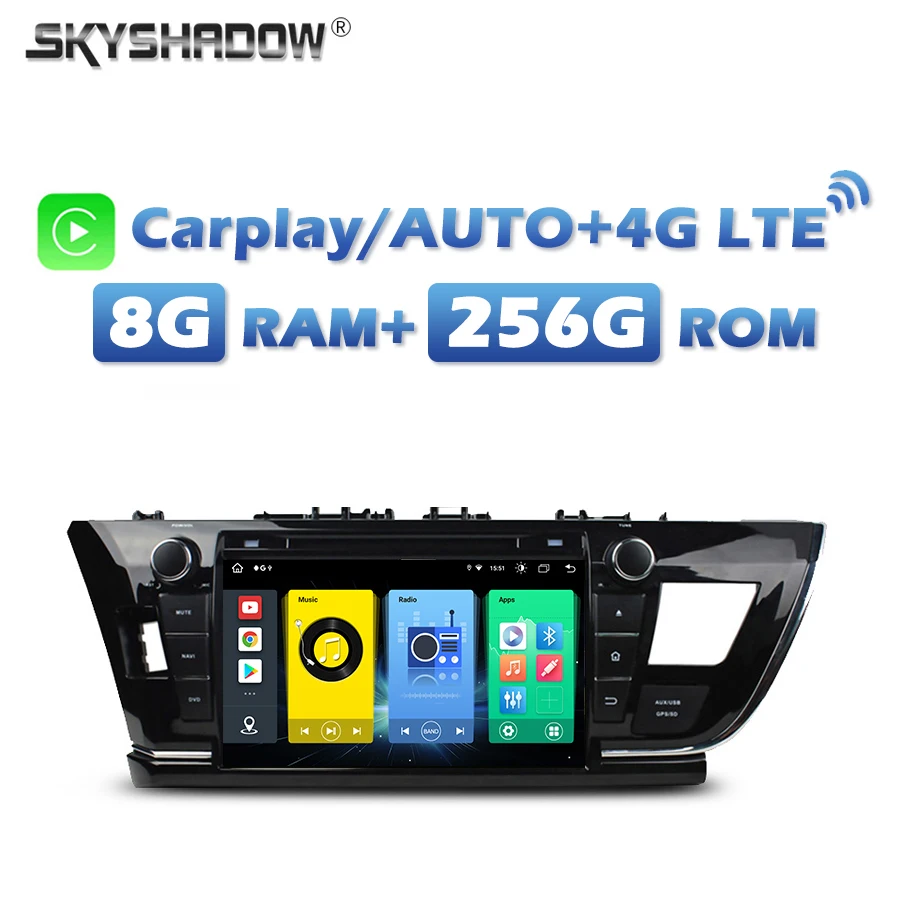 4G SIM Wireless Carplay Auto Android 13.0 8G+256G Samochodowy odtwarzacz DVD Wifi Bluetooth RDS RADIO GPS Mapa Do Toyota COROLLA 2014-2016
4G SIM Wireless Carplay Auto Android 13.0 8G+256G Samochodowy odtwarzacz DVD Wifi Bluetooth RDS RADIO GPS Mapa Do Toyota COROLLA 2014-2016