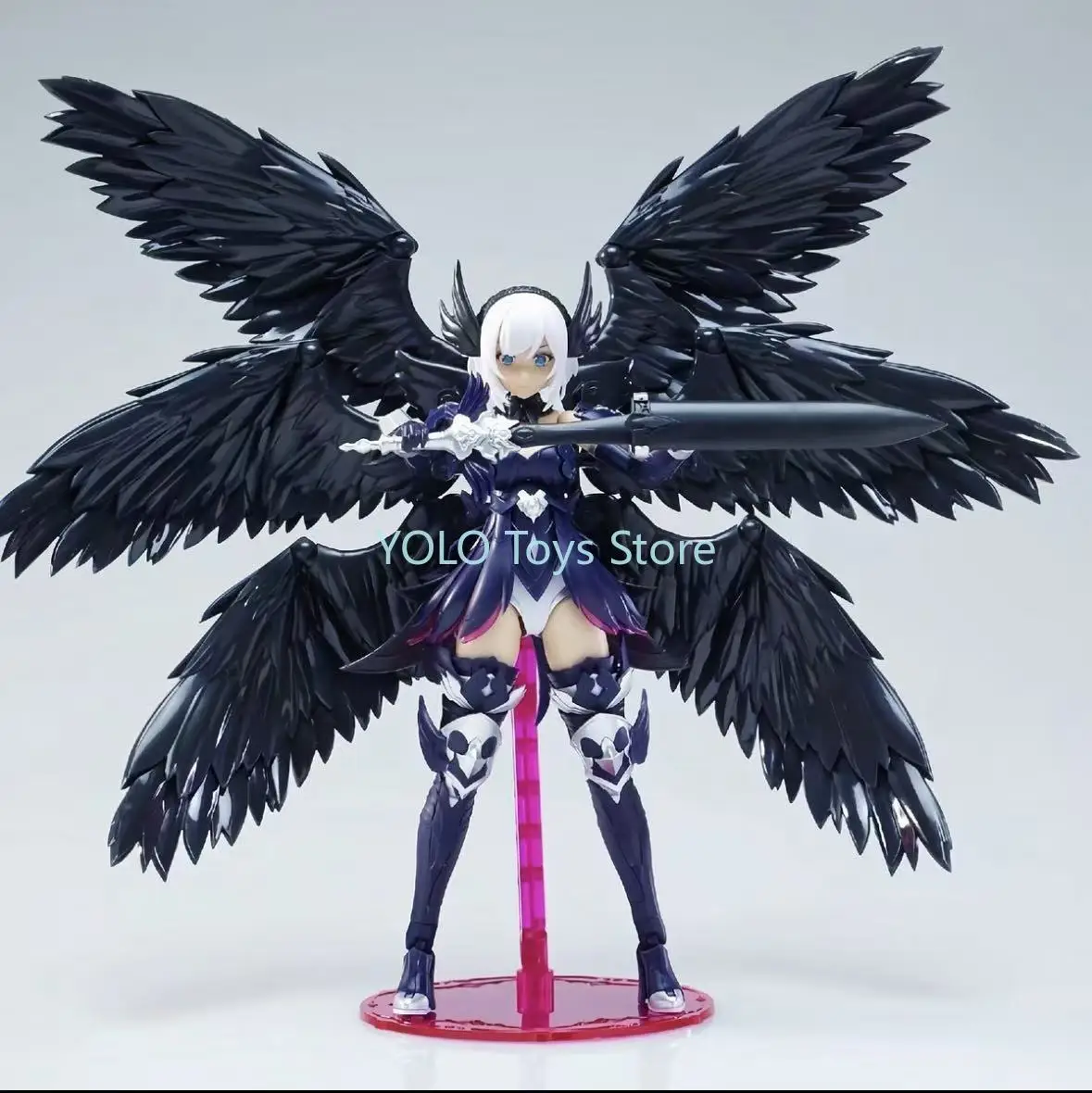 Fengyu, six-winged black angel, assembly model, with double body, with bracket
Fengyu, six-winged black angel, assembly model, with double body, with bracket