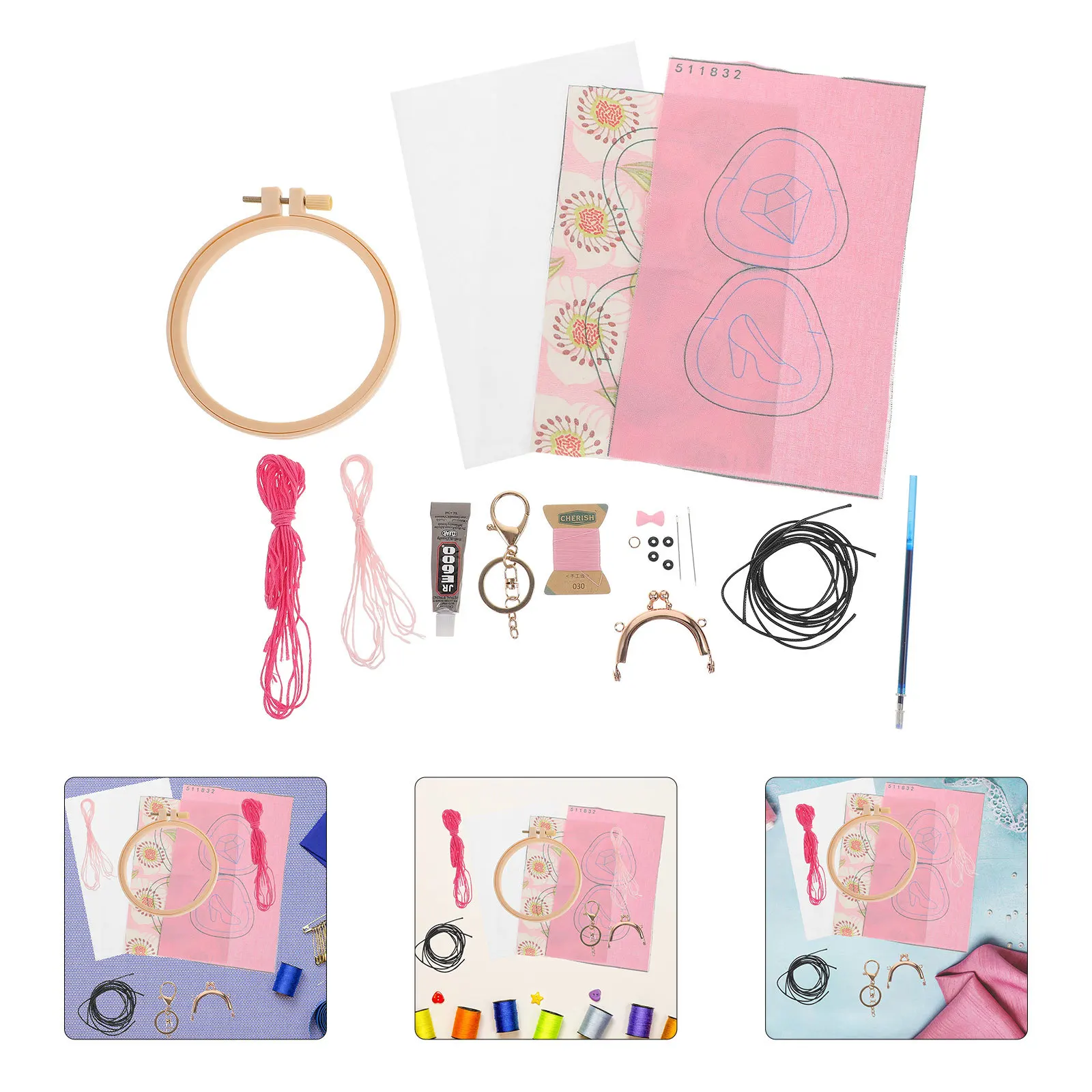 1 For Beginners Handmade Embroidery Tools Kit Coin Purse Diy Set With Frame Accessories Diamond Pattern Embroidery
1 For Beginners Handmade Embroidery Tools Kit Coin Purse Diy Set With Frame Accessories Diamond Pattern Embroidery