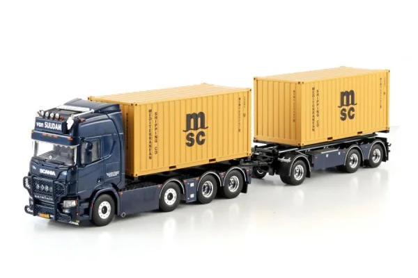 Diecast Model WSI 1:50 Scale SCA-NIA 8X2 Tractor,Transport Delivery MSC 2X20FT Container Truck Vehicle Diecast Toy Model 01-4459
Diecast Model WSI 1:50 Scale SCA-NIA 8X2 Tractor,Transport Delivery MSC 2X20FT Container Truck Vehicle Diecast Toy Model 01-4459