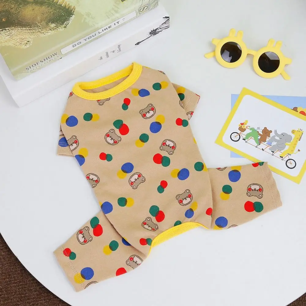 Puppy Coat Cotton Dog Pajamas Breathable Bear Pattern Dog Jumpsuit Dog Undershirt Small and Medium Dogs
Puppy Coat Cotton Dog Pajamas Breathable Bear Pattern Dog Jumpsuit Dog Undershirt Small and Medium Dogs