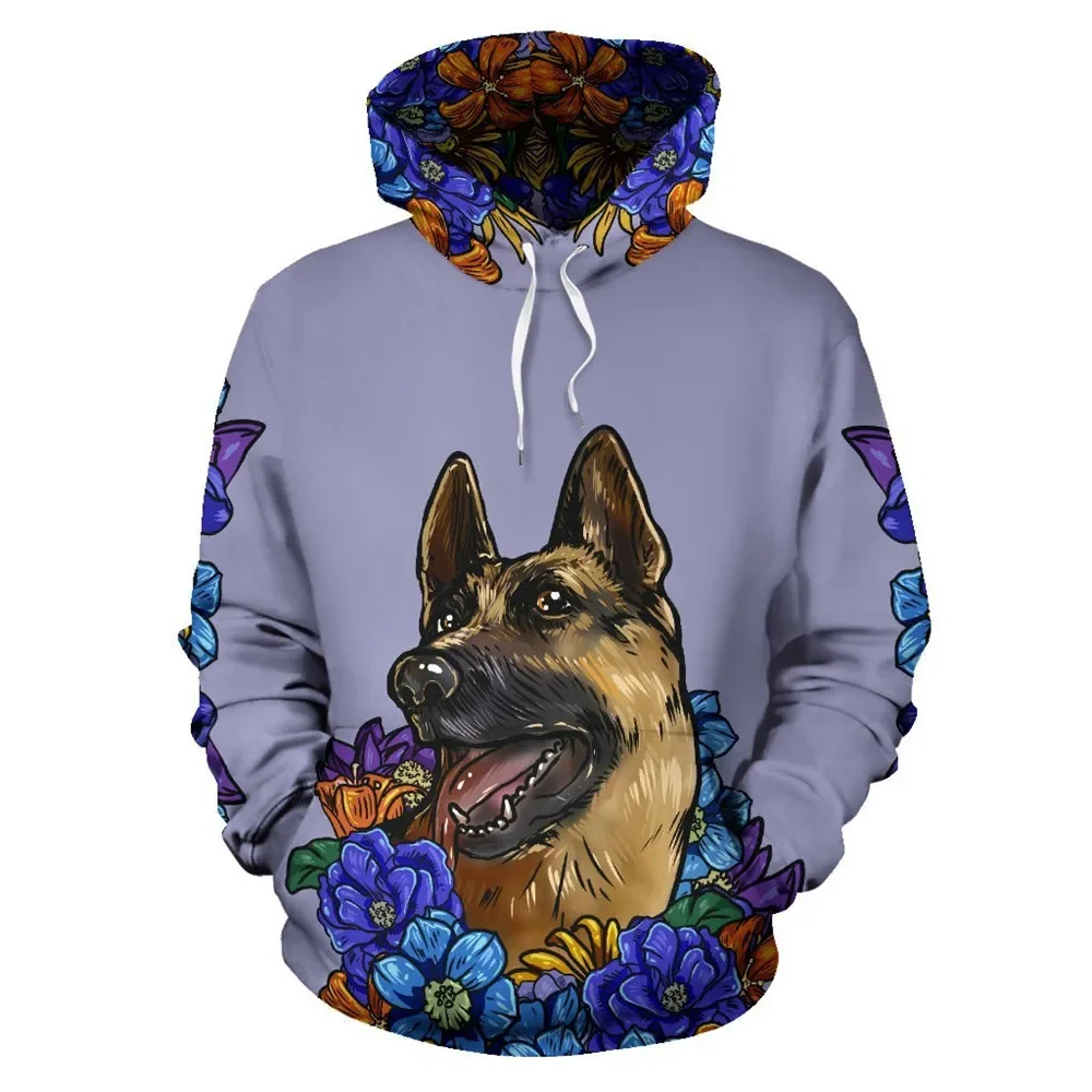 HX Animals Hoodies 3D Graphic Flower Dogs German Shepherd Hoodie Polyester Printed Sweatshirts Pullovers Harajuku Streetwear
HX Animals Hoodies 3D Graphic Flower Dogs German Shepherd Hoodie Polyester Printed Sweatshirts Pullovers Harajuku Streetwear