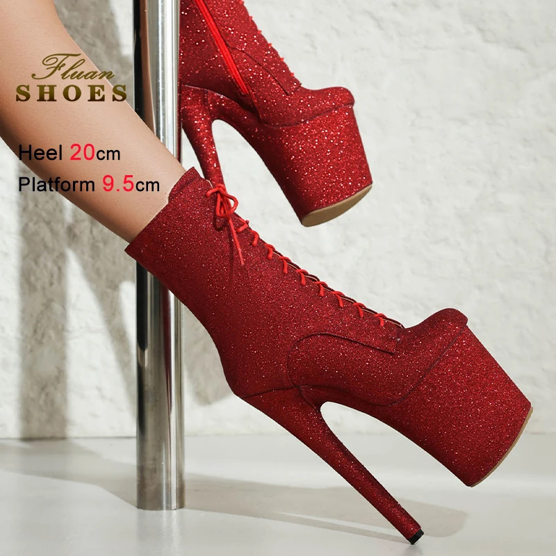 Осенне-зимние красные женские ботильоны с пайетками и блестками, на тонком каблуке 20 см, на платформе, на шнуровке, на молнии, короткие туфли-лодочки CD
Осенне-зимние красные женские ботильоны с пайетками и блестками, на тонком каблуке 20 см, на платформе, на шнуровке, на молнии, короткие туфли-лодочки CD