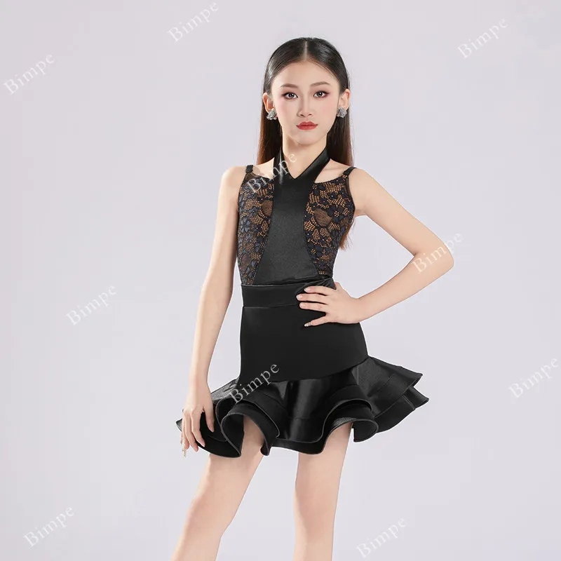 Samba Rumba Salsa Tango Kids Latin Dance Costume Girls Competition Ballroom Dress Standard Child Lace Latin Practice Dress Skirt
Samba Rumba Salsa Tango Kids Latin Dance Costume Girls Competition Ballroom Dress Standard Child Lace Latin Practice Dress Skirt