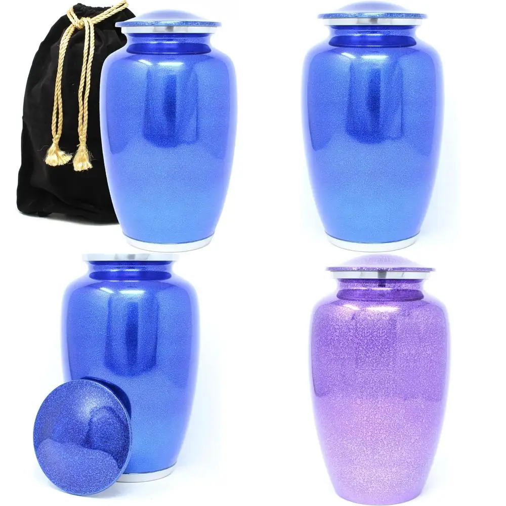 Large Adult Men & Women Cremation Urns - Shiny Blue Speckle Pattern Funeral Ashes Container
Large Adult Men & Women Cremation Urns - Shiny Blue Speckle Pattern Funeral Ashes Container