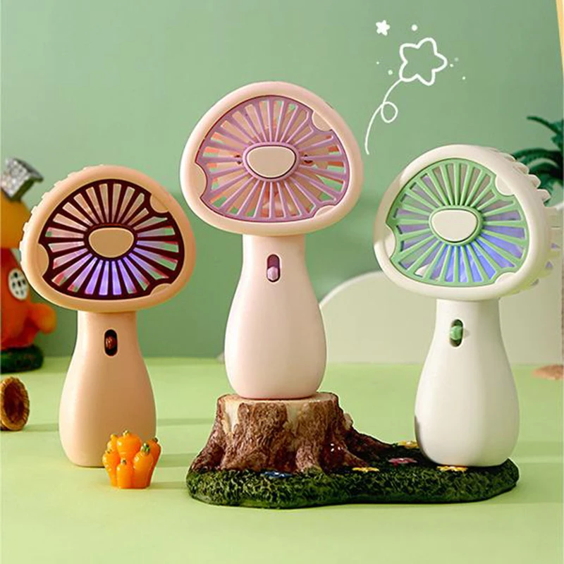 USB Rechargeable Cute Summer Mushroom Handheld Small Fan High Wind Power Mini Portable Colorful Lamp 2-speed Wind Adjustment
USB Rechargeable Cute Summer Mushroom Handheld Small Fan High Wind Power Mini Portable Colorful Lamp 2-speed Wind Adjustment