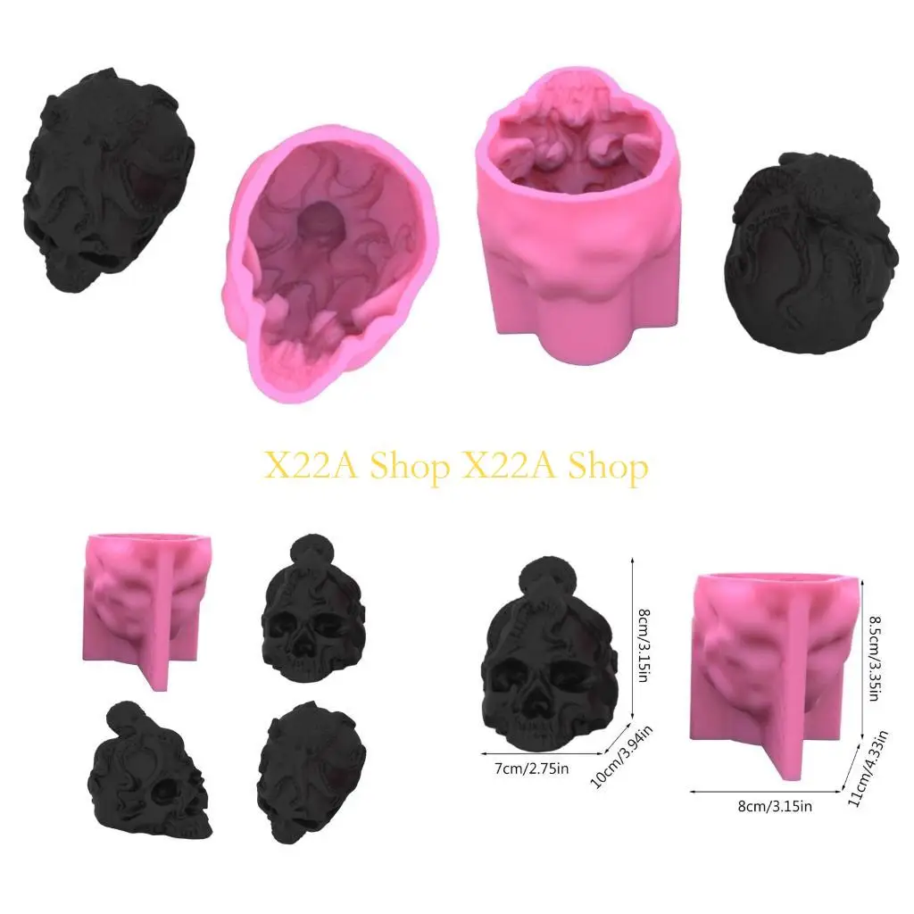 Unique Octopus Skull Ornament 3D Soap Mould DIY Epoxy Mold Handmade Aroma Wax Soap Molds for Decorations
Unique Octopus Skull Ornament 3D Soap Mould DIY Epoxy Mold Handmade Aroma Wax Soap Molds for Decorations