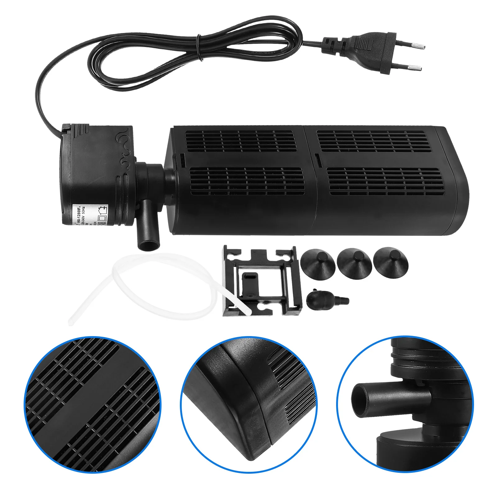 Aquarium Filter with Bucket Three-in-One Submersible Filter for Small Fish Tanks Home Office Use Clean Clear Water Eu Plug 
Aquarium Filter with Bucket Three-in-One Submersible Filter for Small Fish Tanks Home Office Use Clean Clear Water Eu Plug