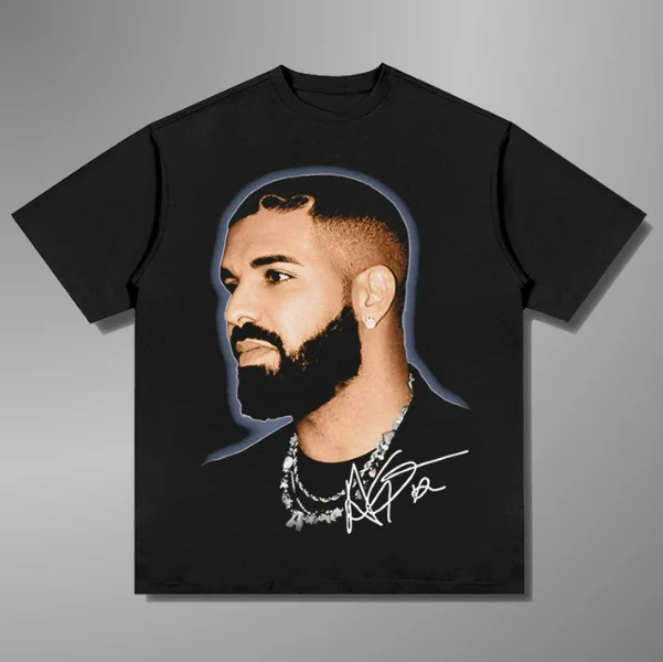 Summer New DRAKE BIG FACE Y2K Top T-shirt Flat Print Large Size Crew Neck Top Short Sleeve Casual Men's and Women's Top T-shirt
Summer New DRAKE BIG FACE Y2K Top T-shirt Flat Print Large Size Crew Neck Top Short Sleeve Casual Men's and Women's Top T-shirt