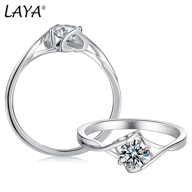 LAYA 100% Moissanite 0.5 Carat D Color Moissanite Wedding Rings For Women Top Quality 925 Sterling Silver Promise Gift Jewelry
LAYA 100% Moissanite 0.5 Carat D Color Moissanite Wedding Rings For Women Top Quality 925 Sterling Silver Promise Gift Jewelry