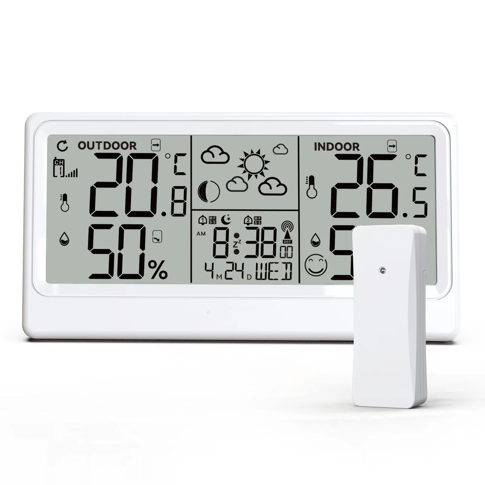 Digital Desk Clock Large Screen Multifunctional Weather Alarm Clock With Mold Index HD LCD Display Weather Forecast Home Decor
Digital Desk Clock Large Screen Multifunctional Weather Alarm Clock With Mold Index HD LCD Display Weather Forecast Home Decor