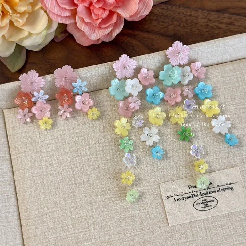 Colorful Flower Beaded Tassel Earrings for Women Vintage Cute Bohemian Beach Vacation Jewelry Premium Handmade Lightweight
Colorful Flower Beaded Tassel Earrings for Women Vintage Cute Bohemian Beach Vacation Jewelry Premium Handmade Lightweight