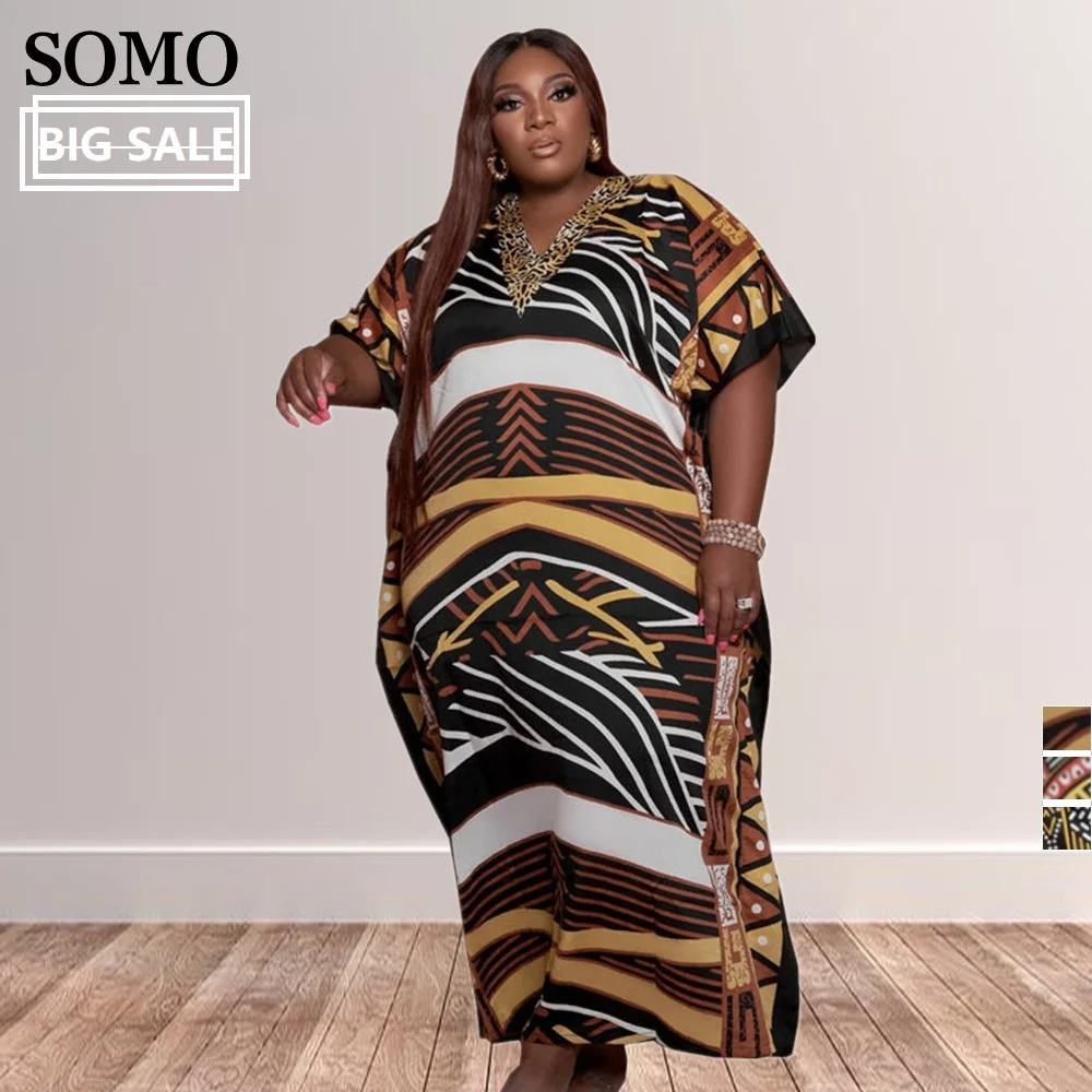 Africa Summer Clothes Plus Size Women Printed Short-sleeved Loose Maxi Long Dress Casual Crew Neck Wholesale Dropshipping
Africa Summer Clothes Plus Size Women Printed Short-sleeved Loose Maxi Long Dress Casual Crew Neck Wholesale Dropshipping