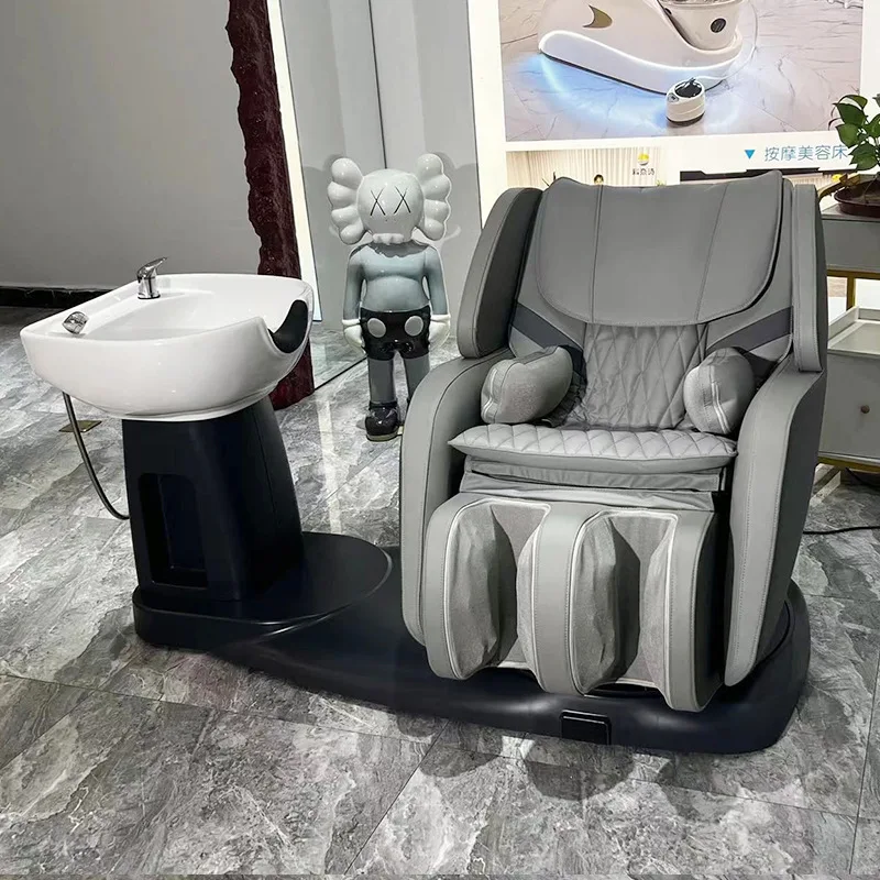Modern Hair Salon Furniture New Design Electric Shampoo Bowl Chair Synthetic Leather Backwash Units Hair Washing Bed Massage Bed
Modern Hair Salon Furniture New Design Electric Shampoo Bowl Chair Synthetic Leather Backwash Units Hair Washing Bed Massage Bed