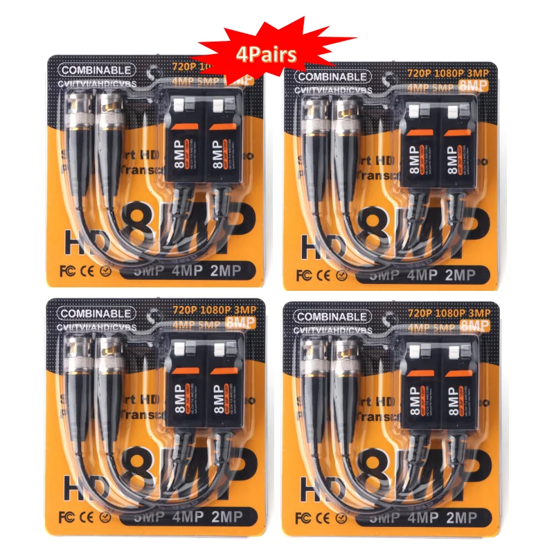 4pairs--5MP/8MP HD CCTV via Twisted Pairs Video Balun
4pairs--5MP/8MP HD CCTV via Twisted Pairs Video Balun