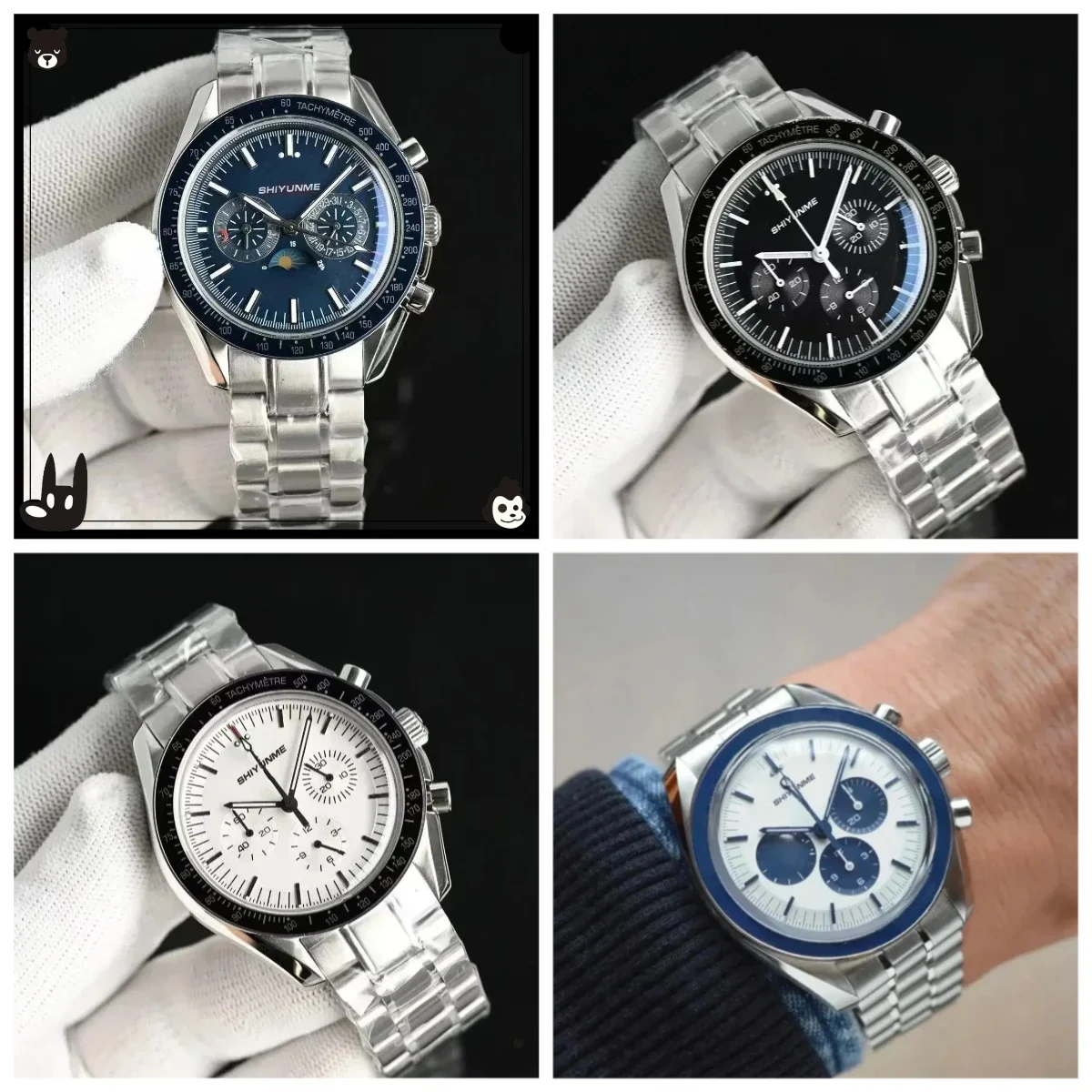 A81 Store Unisex Watch Automatic Mechanical Stainless Steel Moonphase Black Blue Ceramic Bezel Sapphire Glass 42mm
A81 Store Unisex Watch Automatic Mechanical Stainless Steel Moonphase Black Blue Ceramic Bezel Sapphire Glass 42mm
