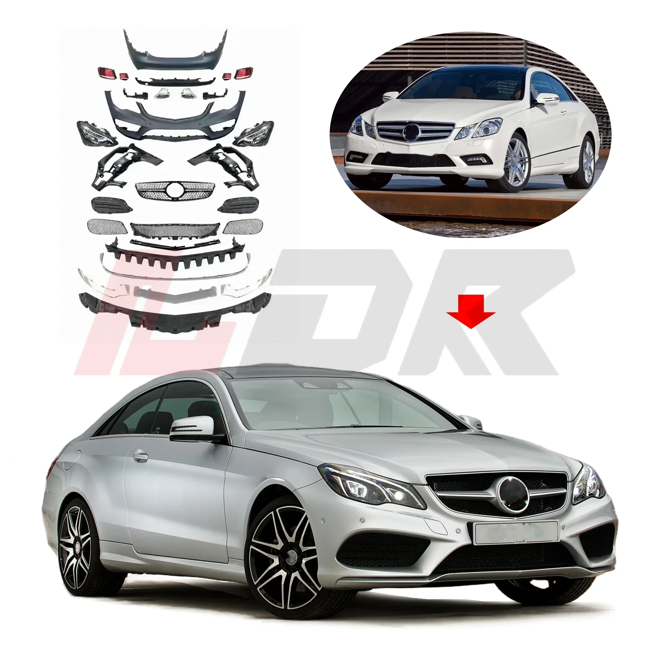 BR Modification Club T-For E Class Coupe 2009-2013 Facelift To 2016 E63 Coupe AM-G Bodykit With High Quality LED Headlight Pa
BR Modification Club T-For E Class Coupe 2009-2013 Facelift To 2016 E63 Coupe AM-G Bodykit With High Quality LED Headlight Pa
