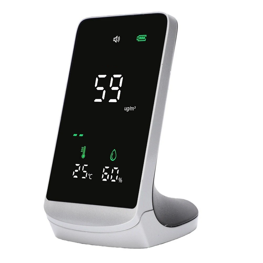 DM72P Portable Stamens Monitor 0-999ug/m³/Temperature/Humidity Combined Three-in-One Monitoring With 4.3-inch LED Display Screen
DM72P Portable Stamens Monitor 0-999ug/m³/Temperature/Humidity Combined Three-in-One Monitoring With 4.3-inch LED Display Screen
