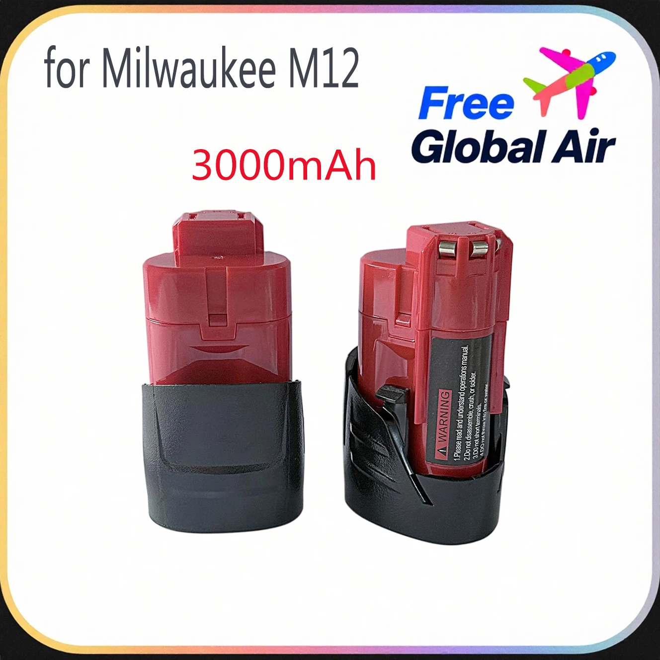 12V 3Ah For Milwaukee M12 high-capacity lithium battery for M12 series wireless tools durable and upgraded for safety
12V 3Ah For Milwaukee M12 high-capacity lithium battery for M12 series wireless tools durable and upgraded for safety