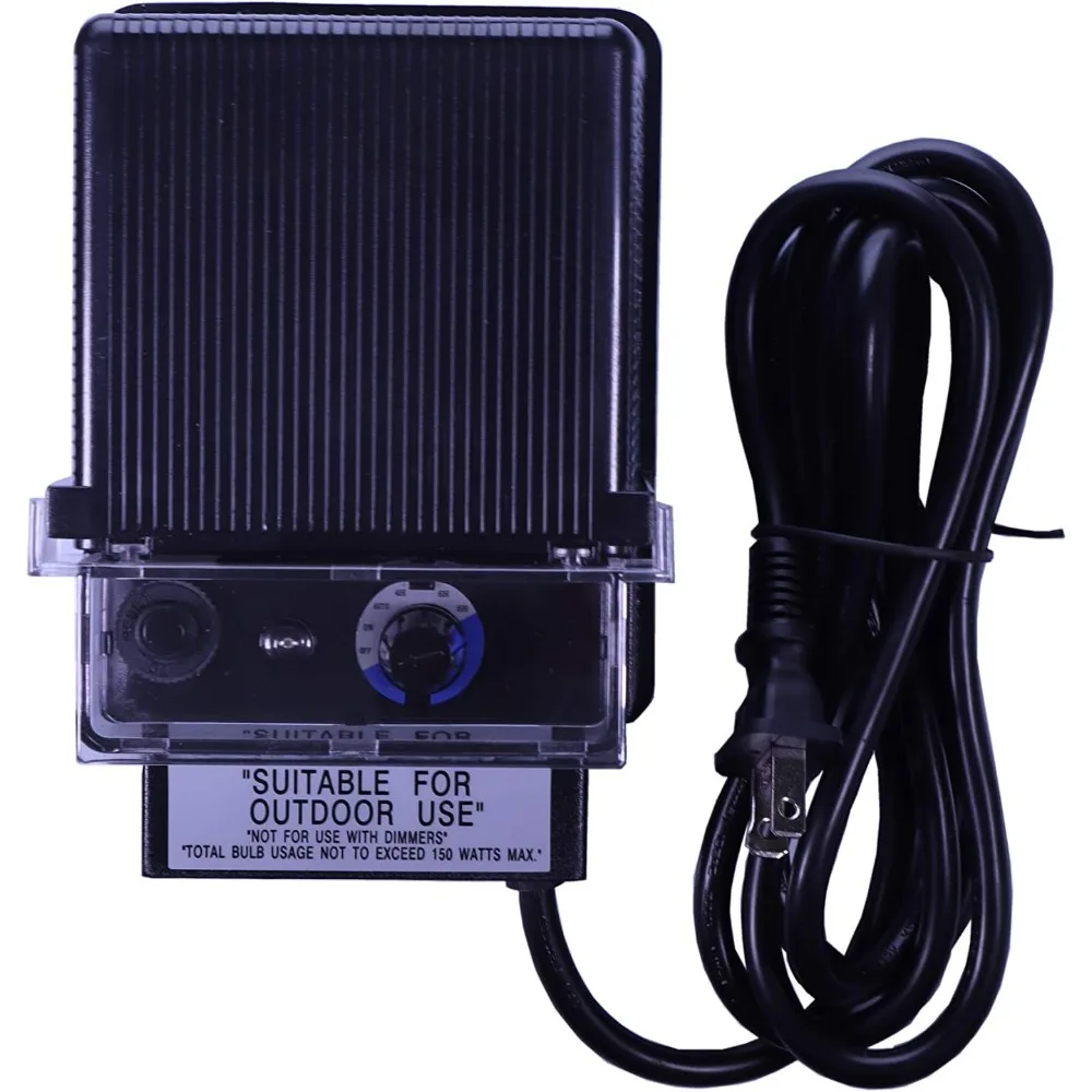 150W AC to 12V DC Low Voltage Transformer for LED Halogen Landscape Lighting with Photocell Weatherproof Indoor Outdoor
150W AC to 12V DC Low Voltage Transformer for LED Halogen Landscape Lighting with Photocell Weatherproof Indoor Outdoor