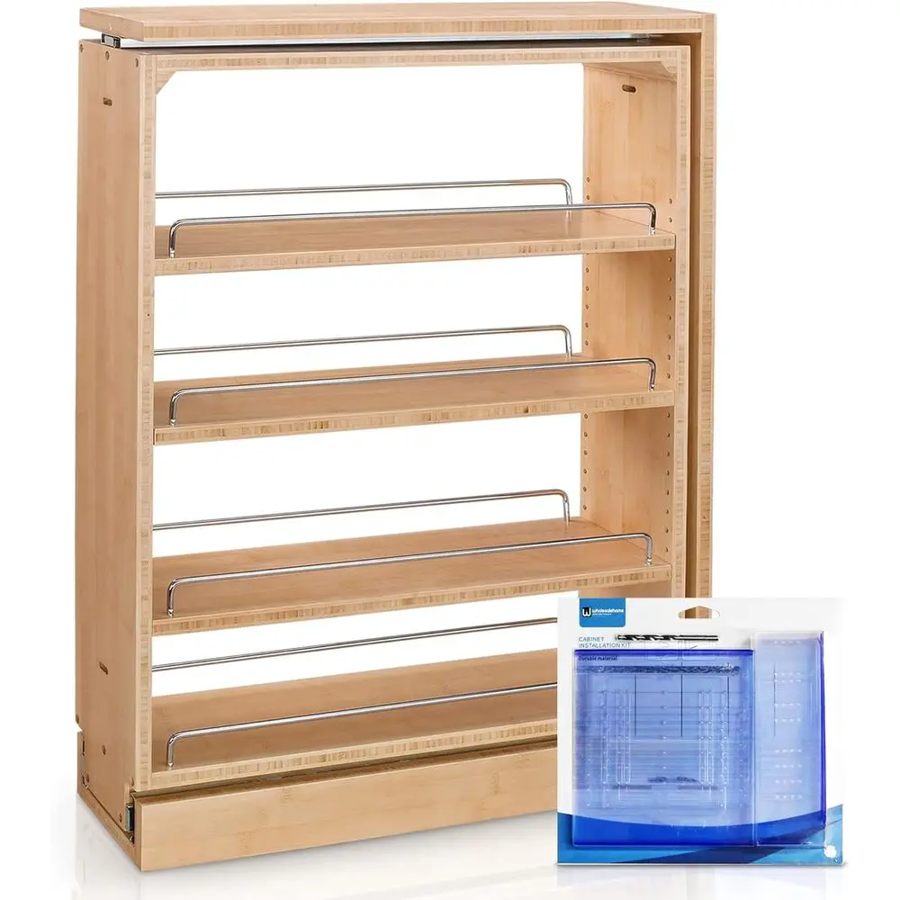 6-Inch Multi-Use Kitchen Cabinet Base Organizer with 3 Adjustable Shelves and Installation Kit
6-Inch Multi-Use Kitchen Cabinet Base Organizer with 3 Adjustable Shelves and Installation Kit