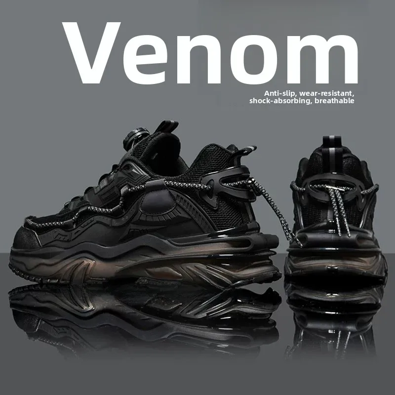 Men's Casual Running Shoes Spring 2026 Trendy All-Match Thick Bottom Heightening Black Dad Shoes Fashionable Sportswear
Men's Casual Running Shoes Spring 2026 Trendy All-Match Thick Bottom Heightening Black Dad Shoes Fashionable Sportswear