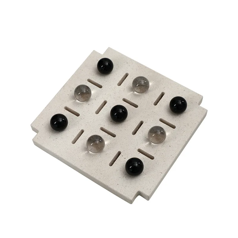 Modern wabi sabi creative nine-bead chessboard marble ornament exhibition hall office coffee table desktop design decoration
Modern wabi sabi creative nine-bead chessboard marble ornament exhibition hall office coffee table desktop design decoration