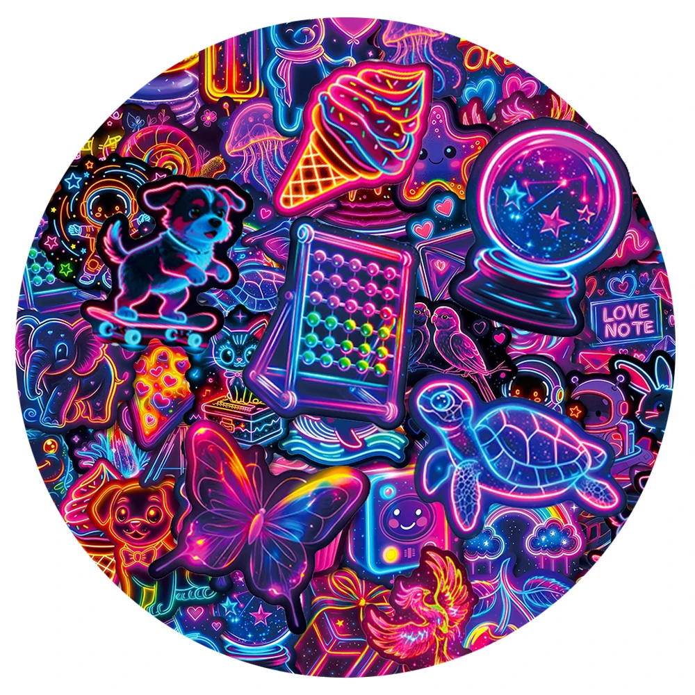 10/30/56pcs Creative Cartoon Neon Stickers Kawaii Animal Graffiti Decals Scrapbook Guitar Phone Laptop Cute Sticker Decoration
10/30/56pcs Creative Cartoon Neon Stickers Kawaii Animal Graffiti Decals Scrapbook Guitar Phone Laptop Cute Sticker Decoration