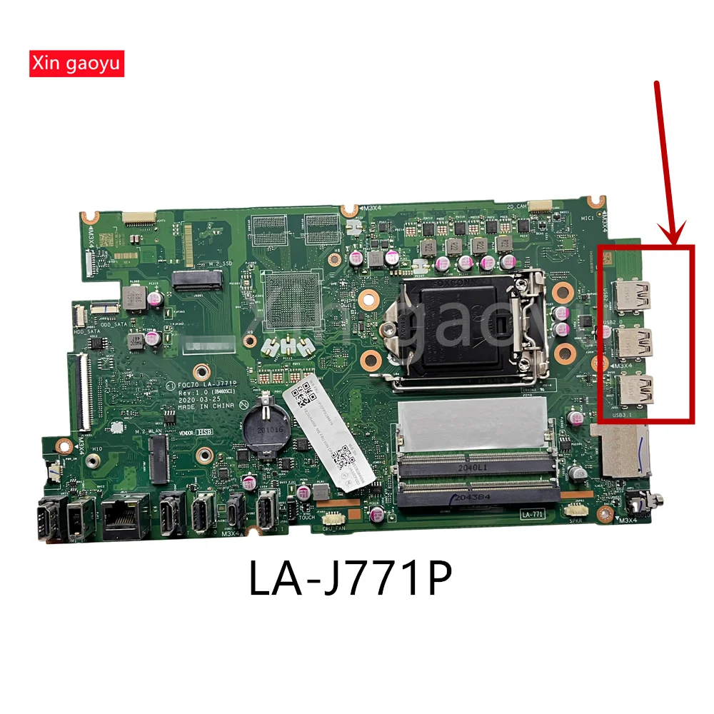 LA-J771P оригинальная материнская плата для Lenovo IdeaCentre 3-22IMB05 3-24IMB05 3-27IMB05 5B20U54070, 100% протестирована, полностью
LA-J771P оригинальная материнская плата для Lenovo IdeaCentre 3-22IMB05 3-24IMB05 3-27IMB05 5B20U54070, 100% протестирована, полностью