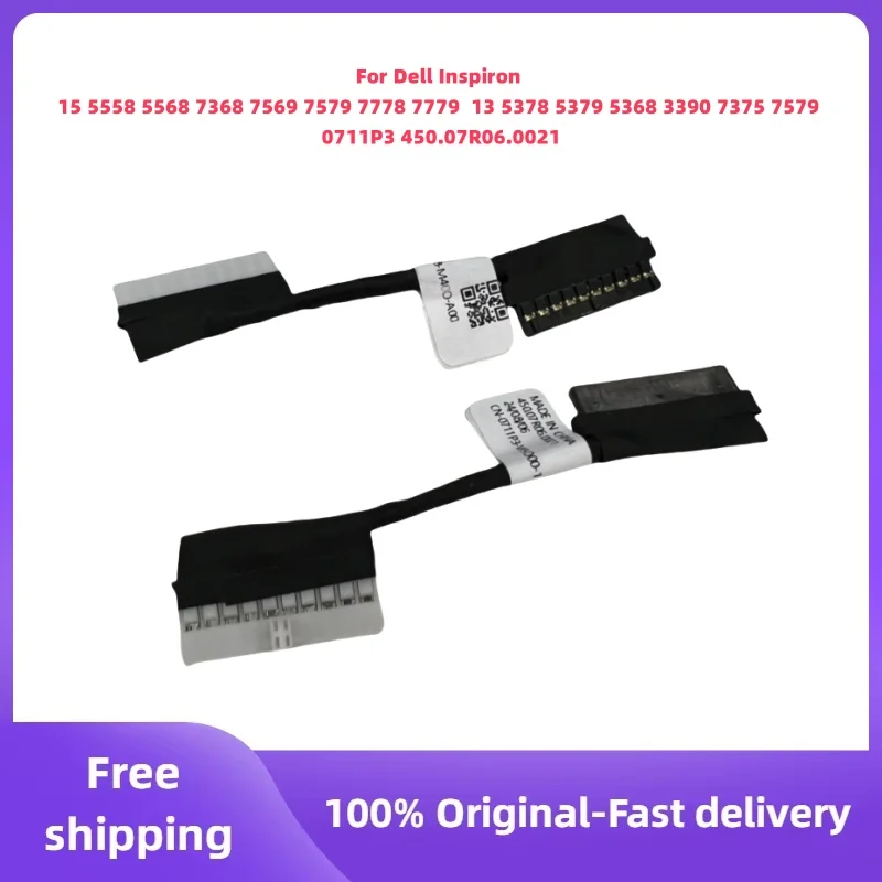 New For Dell Inspiron 15 5558 5568 7569 7778 7779 13 5378 5368 3390 7375 7579 0711P3 450.07R06.0021 Battery Cable DC Power Jack
New For Dell Inspiron 15 5558 5568 7569 7778 7779 13 5378 5368 3390 7375 7579 0711P3 450.07R06.0021 Battery Cable DC Power Jack