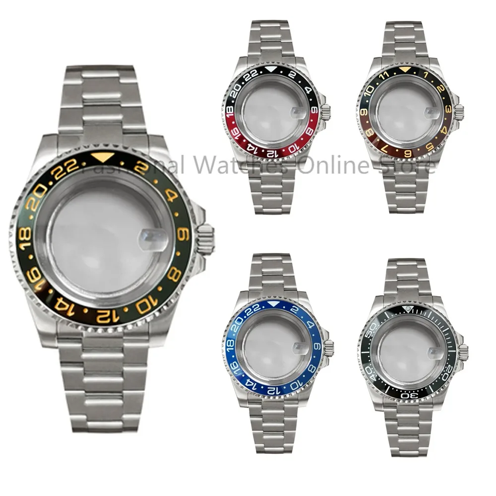 40mm Watch Case NH35 Steel Case Transparent Bottom Case Steel Strap Sapphire Magnifying Glass Watch Shell for NH35/NH36 Movement
40mm Watch Case NH35 Steel Case Transparent Bottom Case Steel Strap Sapphire Magnifying Glass Watch Shell for NH35/NH36 Movement
