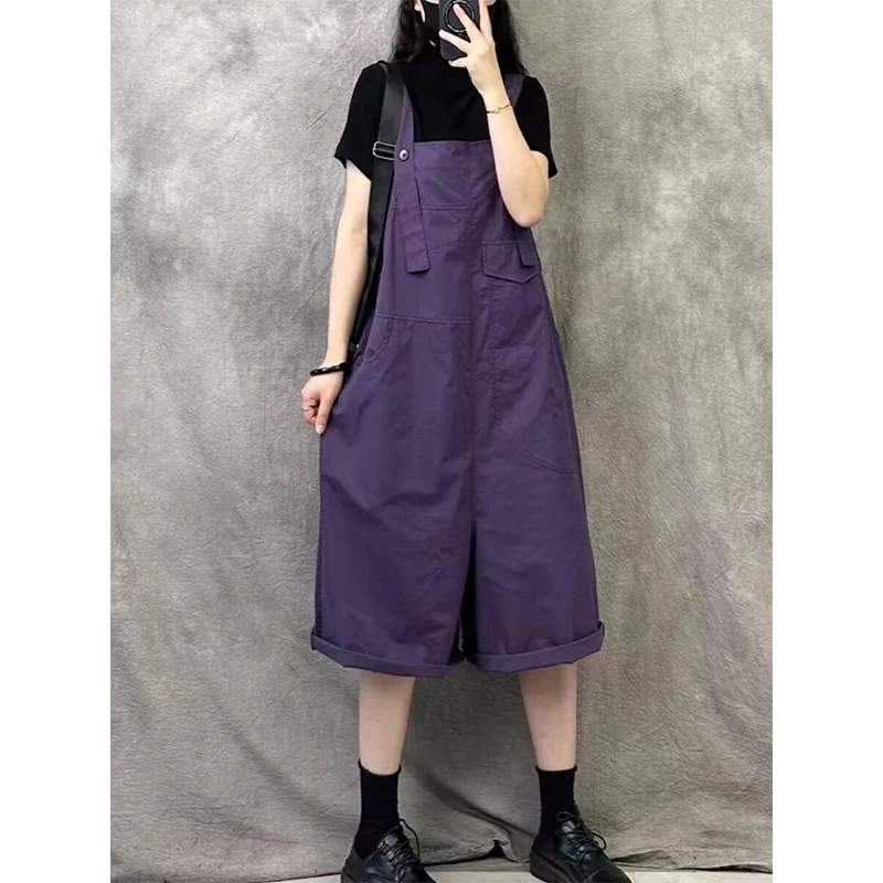 Purple Overalls for Women 2026 Summer New Thin High Waist Sleeveless Straight Trousers Casual Loose Temperament Woman Clothes
Purple Overalls for Women 2026 Summer New Thin High Waist Sleeveless Straight Trousers Casual Loose Temperament Woman Clothes
