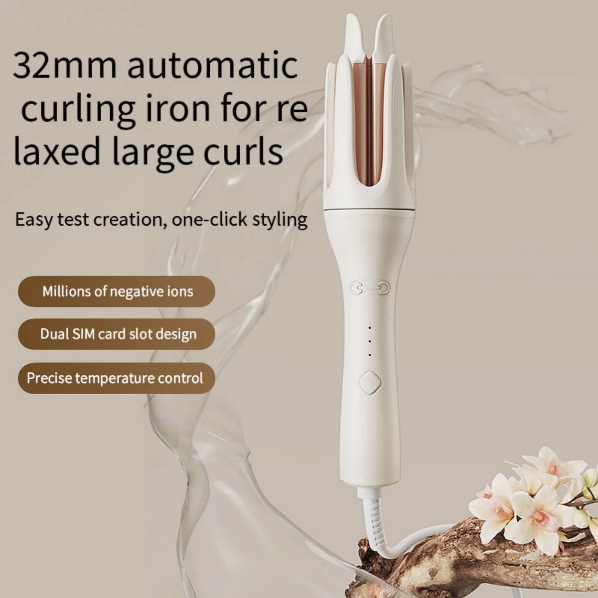 HIENA Automatic Hair Curler 32mm Fast Heating Electric Hair Curling Stick Laxed Large Curls Hairdressing Tools Curling Flat Iron
HIENA Automatic Hair Curler 32mm Fast Heating Electric Hair Curling Stick Laxed Large Curls Hairdressing Tools Curling Flat Iron