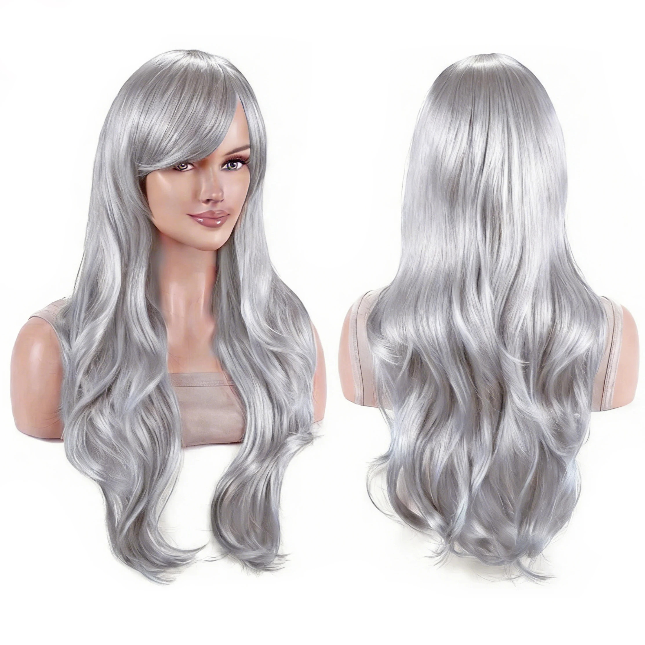 Synthetic Hair Long Wavy Ash White Lolita Suigintou Cosplay Wig Anime Silver Wigs Sakuya Izayoi Halloween Costume Wig for Girl
Synthetic Hair Long Wavy Ash White Lolita Suigintou Cosplay Wig Anime Silver Wigs Sakuya Izayoi Halloween Costume Wig for Girl