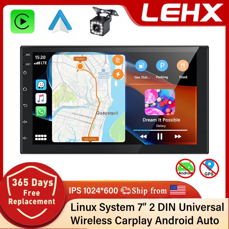 LEHX Android Auto Car Radio Wireless Carplay Auto 2 Din 7" Multimedia Video MP5 MP3 Player Car Stereo Glass Screen USB*2 FM BT Linux System For Volkswagen Nissan Hyundai Kia toyota
LEHX Android Auto Car Radio Wireless Carplay Auto 2 Din 7" Multimedia Video MP5 MP3 Player Car Stereo Glass Screen USB*2 FM BT Linux System For Volkswagen Nissan Hyundai Kia toyota