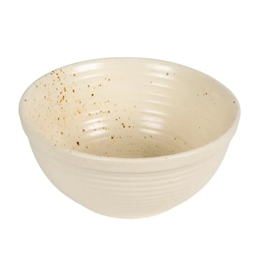 Farmhouse Stoneware Bowl White Speckled Glaze
Farmhouse Stoneware Bowl White Speckled Glaze