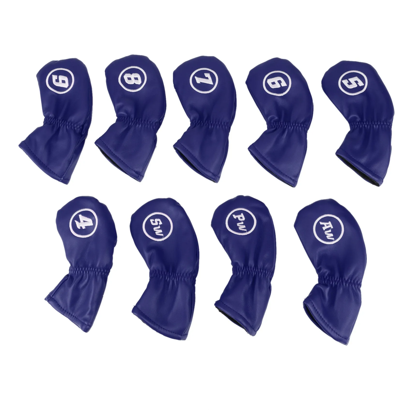 New 9Pcs Golf Iron Head Covers Set Thick PU Waterproof Golf Club Iron Head Cover for Protection Iron Head
New 9Pcs Golf Iron Head Covers Set Thick PU Waterproof Golf Club Iron Head Cover for Protection Iron Head