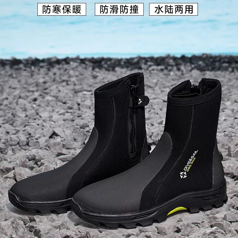Men's and Women's 5mm High-Top Rigid-Sole Diving Trainers Suitable for Snorkelling, Beach and Outdoor Activities
Men's and Women's 5mm High-Top Rigid-Sole Diving Trainers Suitable for Snorkelling, Beach and Outdoor Activities