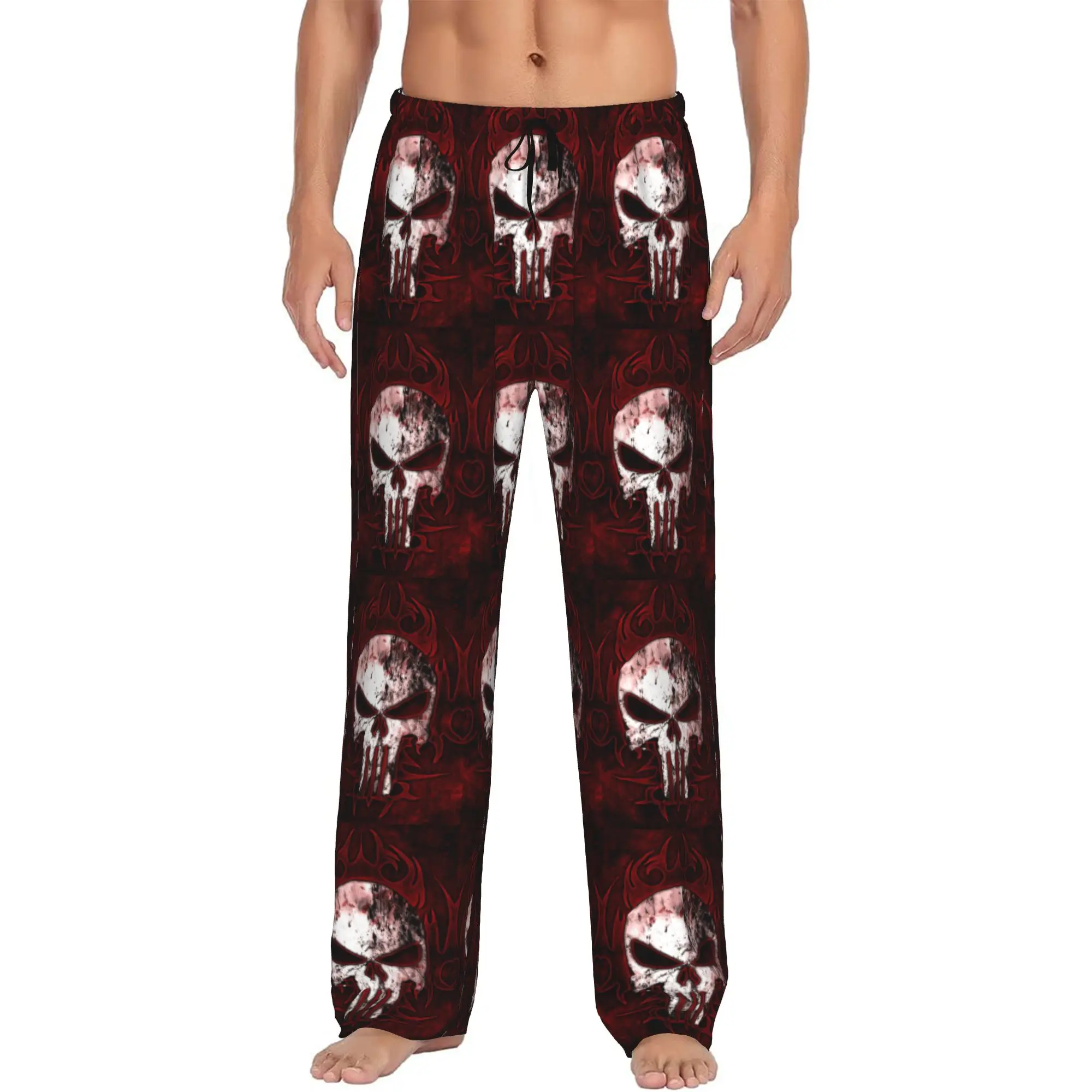 Custom Men P-Punisheres Pajama Pants Printed Superhero Sleep Sleepwear Bottoms with Pockets
Custom Men P-Punisheres Pajama Pants Printed Superhero Sleep Sleepwear Bottoms with Pockets