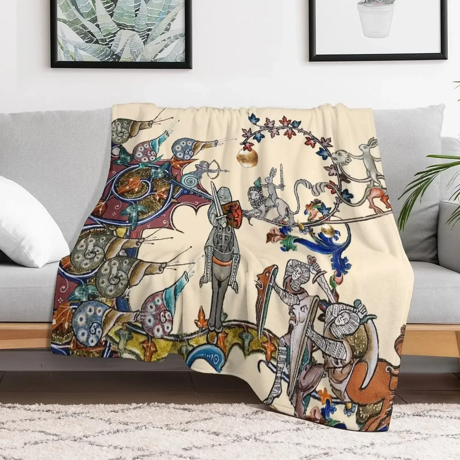 WEIRD MEDIEVAL BESTIARY WAR, KNIGHTS AND KILLER RABBITS FIGHTING WITH GIANT SNAILS Throw Blanket Softest Cute Thermal Blankets
WEIRD MEDIEVAL BESTIARY WAR, KNIGHTS AND KILLER RABBITS FIGHTING WITH GIANT SNAILS Throw Blanket Softest Cute Thermal Blankets