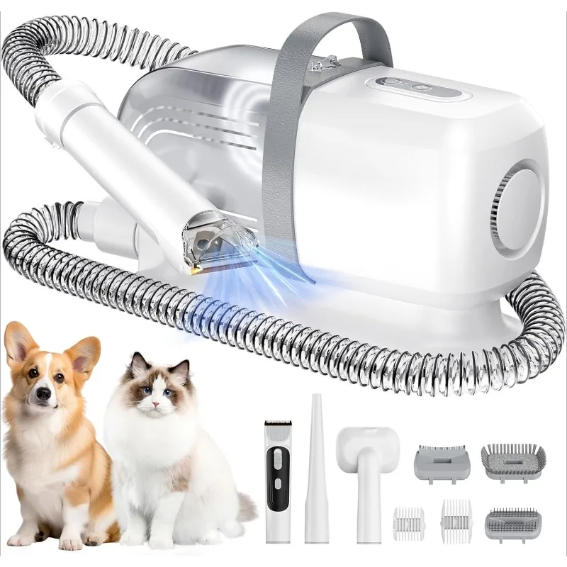 Dog Grooming Vacuum, B2 5-in-1 Pet Grooming Kit with Dog Clipper, 11000Pa Suction | 2L Capacity | 113℉ Dryer | Low Nois
Dog Grooming Vacuum, B2 5-in-1 Pet Grooming Kit with Dog Clipper, 11000Pa Suction | 2L Capacity | 113℉ Dryer | Low Nois
