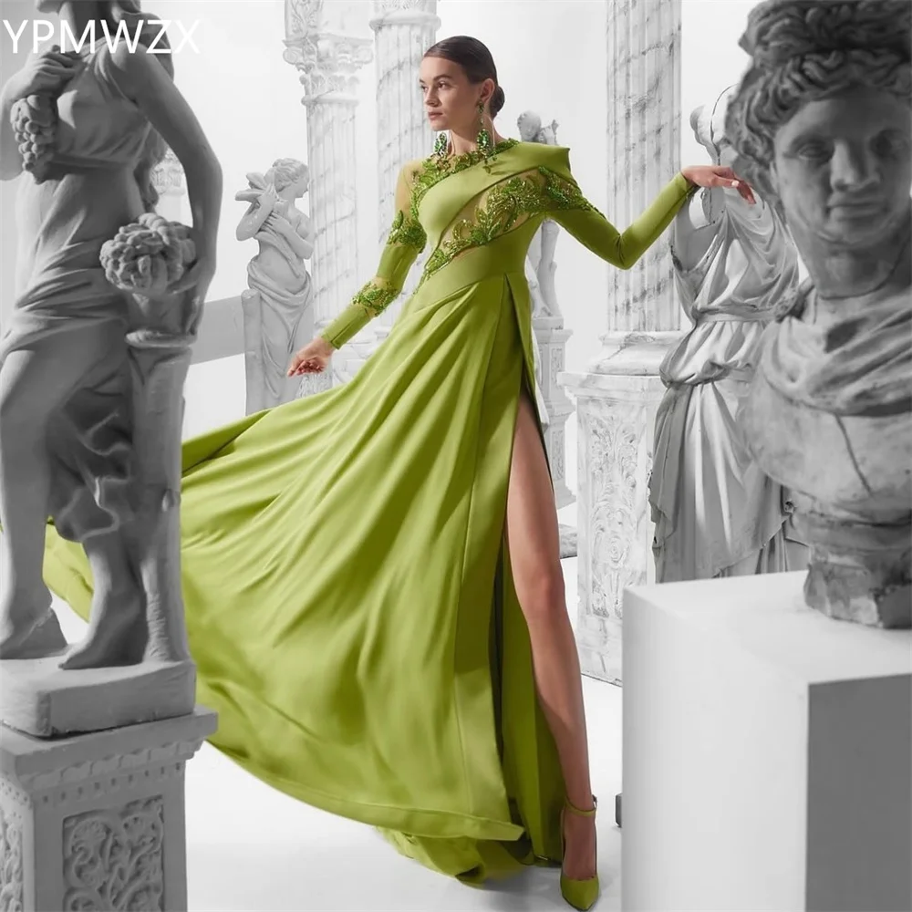 Customized Prom Gown Formal Women Party Occasion YPMWZX Scoop Neckline A-line Floor Length Skirts Draped Applique Bespoke Occasi
Customized Prom Gown Formal Women Party Occasion YPMWZX Scoop Neckline A-line Floor Length Skirts Draped Applique Bespoke Occasi