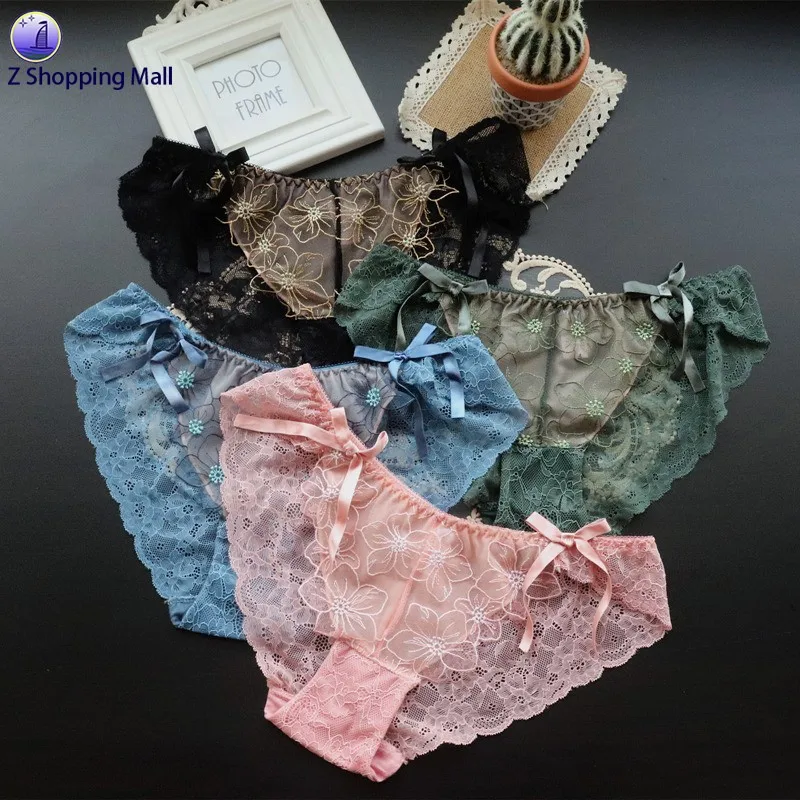 Lace Underwear Low Waist Floral Panties Women's Lingerie Seamless Nylon Panties Ladies Comfortable Briefs
Lace Underwear Low Waist Floral Panties Women's Lingerie Seamless Nylon Panties Ladies Comfortable Briefs