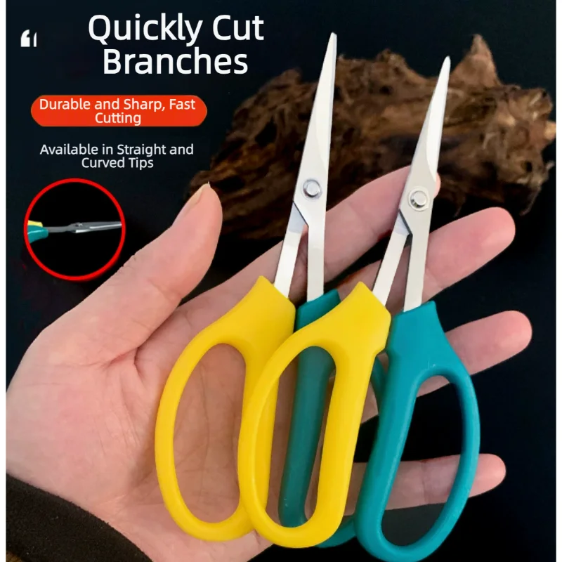 Multifunctional Alice Garden Scissors Sturdy Garden Fruit and Grape Pruning Shears with Soft Handles and Curved Blades
Multifunctional Alice Garden Scissors Sturdy Garden Fruit and Grape Pruning Shears with Soft Handles and Curved Blades