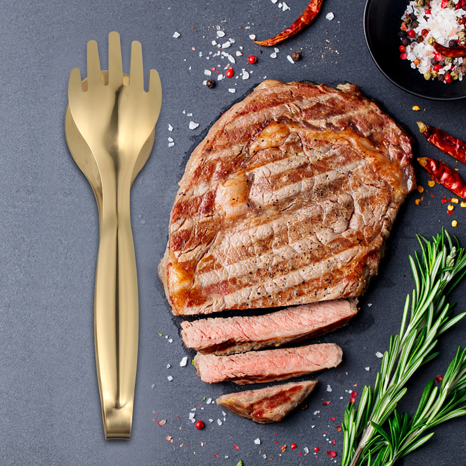 1pc Stainless Steel Food Clamp Durable Ergonomic Anti-Skid Handle Heat Resistant Lightweight Bbq Tong Steak Clip Bread Clamp
1pc Stainless Steel Food Clamp Durable Ergonomic Anti-Skid Handle Heat Resistant Lightweight Bbq Tong Steak Clip Bread Clamp