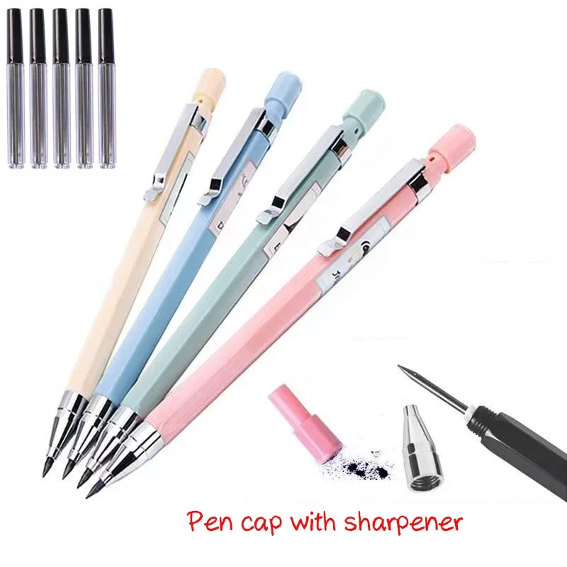 Lot 3 Colors 2.0mm Mechanical Pencil Comes with A Pencil Sharpener 2B Lead Core Sketching Painting Writing Stationery Supplies
Lot 3 Colors 2.0mm Mechanical Pencil Comes with A Pencil Sharpener 2B Lead Core Sketching Painting Writing Stationery Supplies
