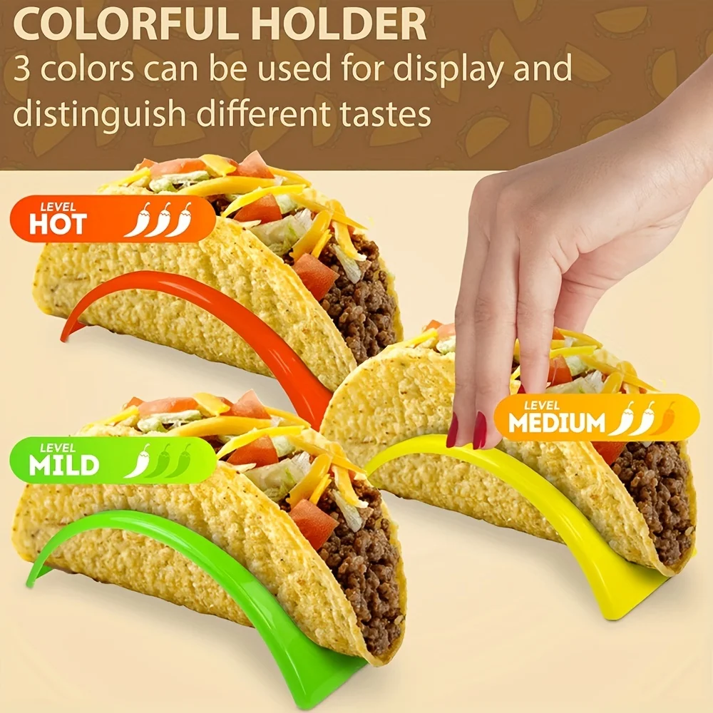 3/6/12/18pcs, Taco Holder, Reusable Taco Holder, Washable Colorful Taco Rack, Tortilla Holder, Pancake Rack
3/6/12/18pcs, Taco Holder, Reusable Taco Holder, Washable Colorful Taco Rack, Tortilla Holder, Pancake Rack